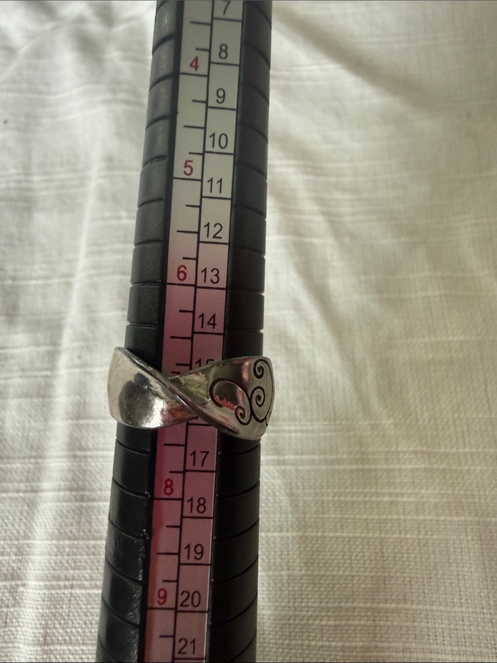 Brighton Silver-Tone Twisted Scroll Ring